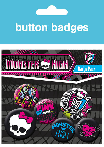 Badge set MONSTER HIGH - graphics