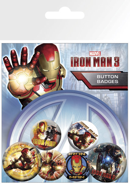 Σετ κονκάρδες IRON MAN 3 - movie