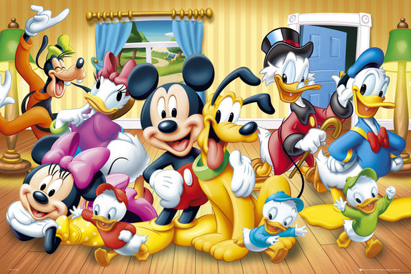 Uokvirjen plakat Disney - group