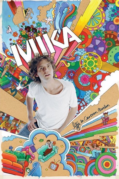 Плакат Mika - life in cartoon motion
