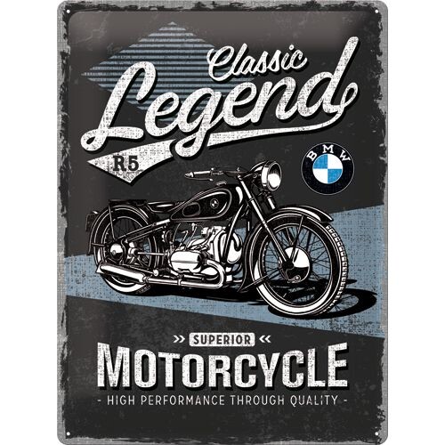 Μεταλλική πινακίδα BMW - R5 -  Classic Legend