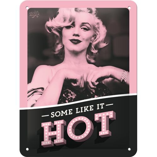 Μεταλλική πινακίδα Marilyn Monroe - Some Like It Hot