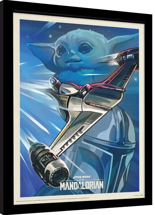 Κορνιζαρισμένη αφίσα Star Wars: The Mandalorian S3 - Ready For Adventure