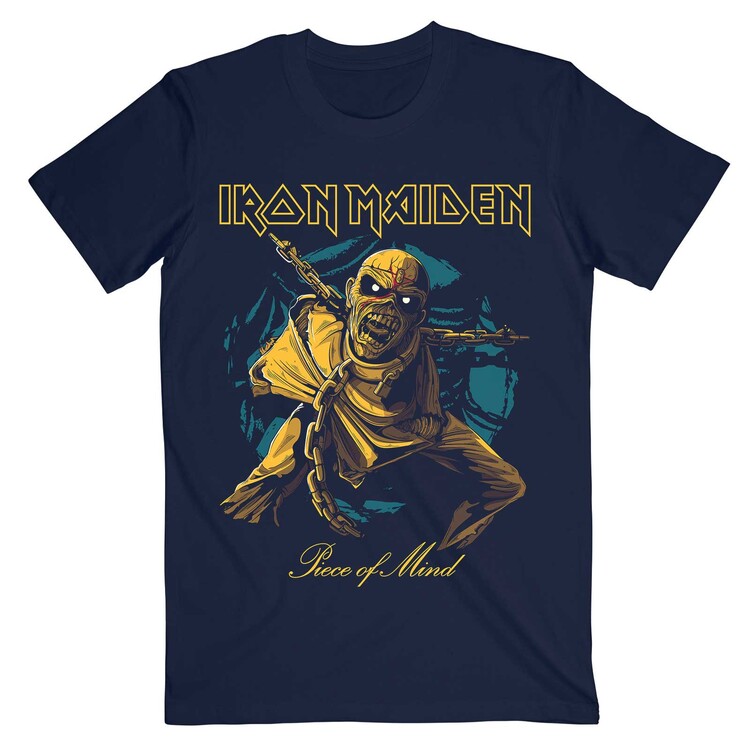 Μπλουζάκι Iron Maiden - Piece of Mind Multi Gold Eddie