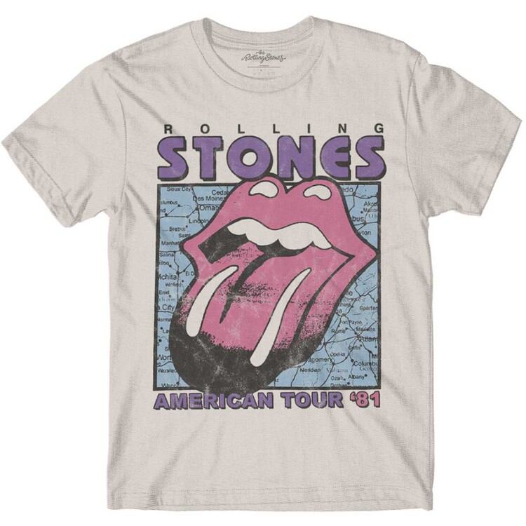 Μπλουζάκι The Rolling Stones - American Tour Map
