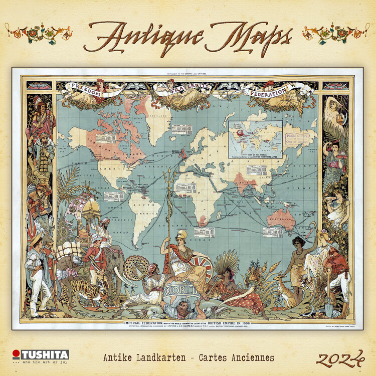 Kalenteri 2027 Antique Maps
