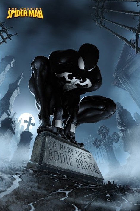 Плакат SPIDERMAN - here lies Eddie Brock