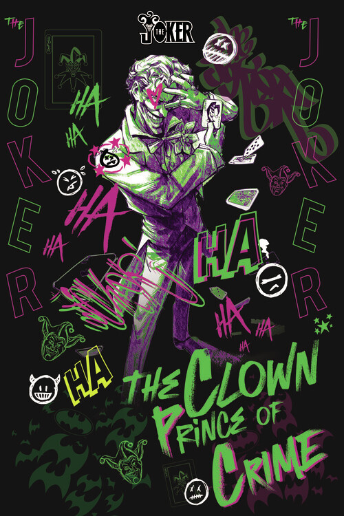 Принти на полотні Joker - The Clown Prince of Crime