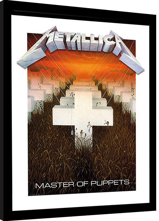 Κορνιζαρισμένη αφίσα Metallica - Master of Puppets
