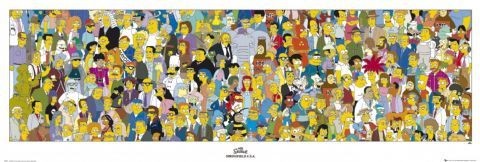 Плакат THE SIMPSONS - cast