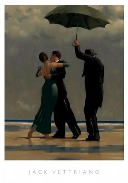 Художествен печат Jack Vettriano - Dancer In Emerald