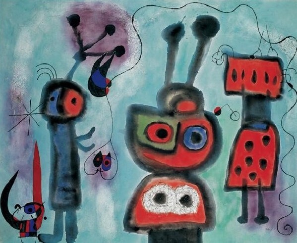 The Bird with a Calm Look Its Wings in Flames, 1952 Картина