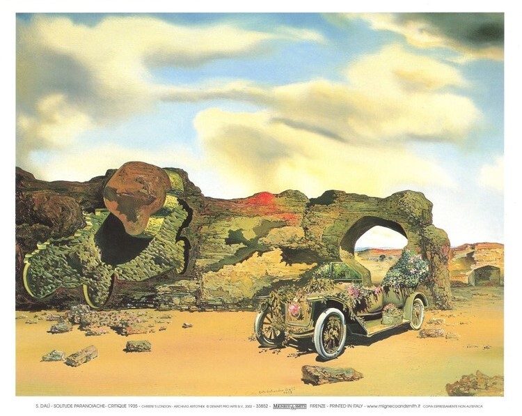 Художествен печат Paranoiac Critical Solitude, 1935