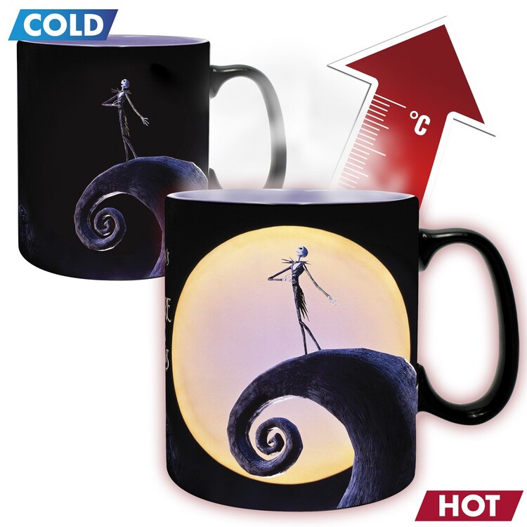 Skodelica za spreminjanje barve Nightmare Before Christmas - Jack & Moon