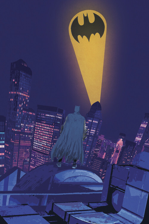 Принти на полотні Batman - Night Sky Logo