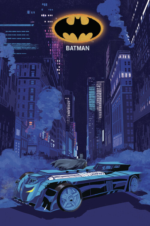 Плакат Batman - Night Batmobil