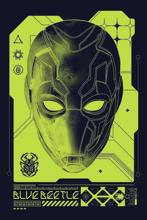 Плакат Blue Beetle - Mask