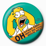 Badge THE SIMPSONS - homer screamin'
