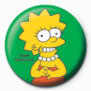 Badge THE SIMPSONS - lisa