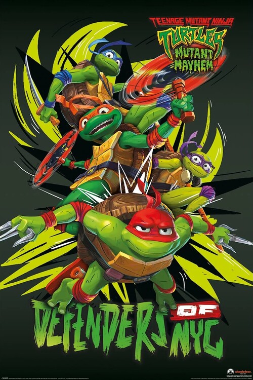 Плакат Teenage Mutant Ninja Turtles: Mutant Mayhem - Deefenders Of NYC