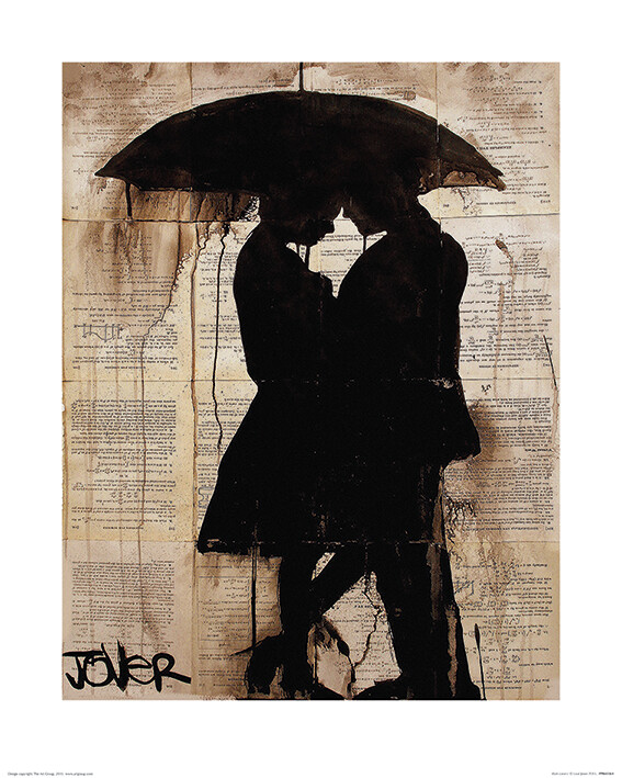 Художествен печат Loui Jover - Rain Lovers