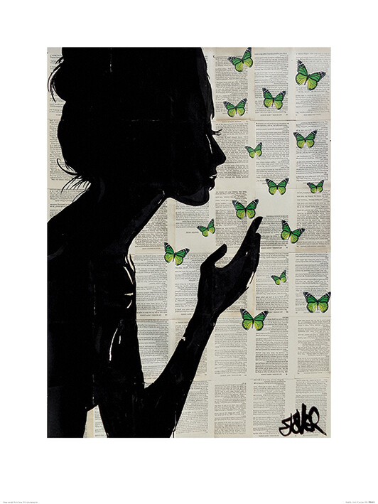 Художествен печат Loui Jover - Simplicity - Green