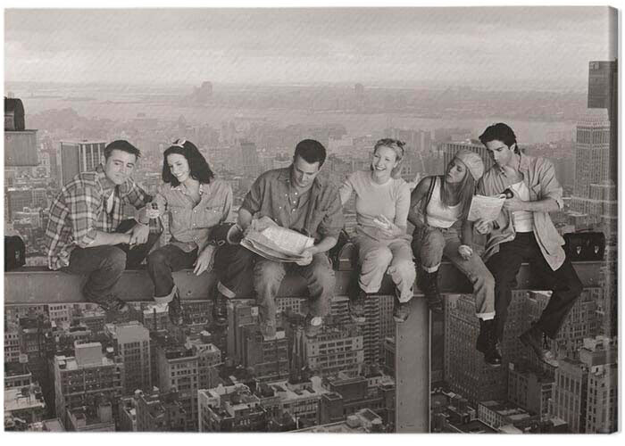 Принти на полотні Friends - Lunch on a Skyscraper