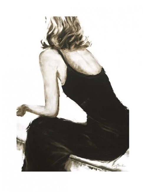 Janel Eleftherakis - Little Black Dress II Картина