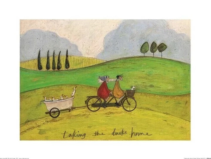 Art Print Sam Toft - Taking the Ducks Home
