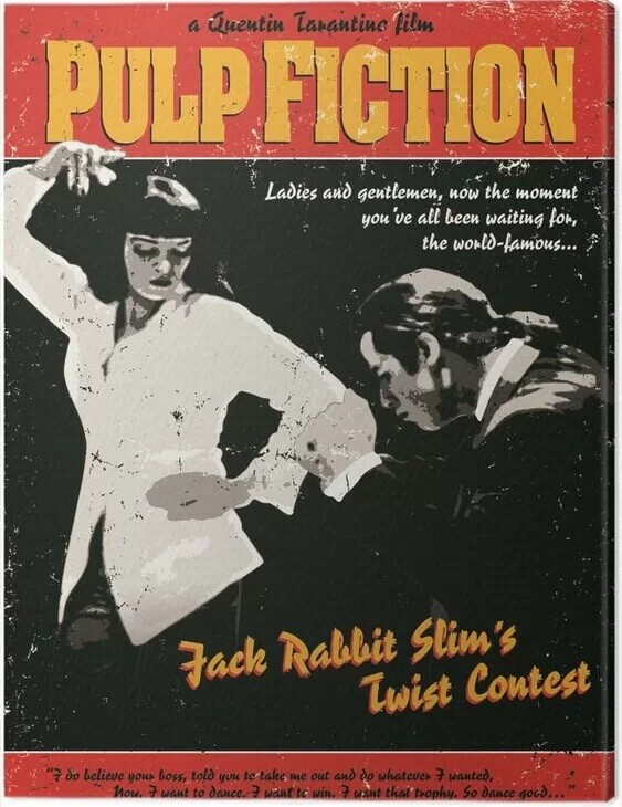 Принти на полотні Pulp Fiction - Twist Contest