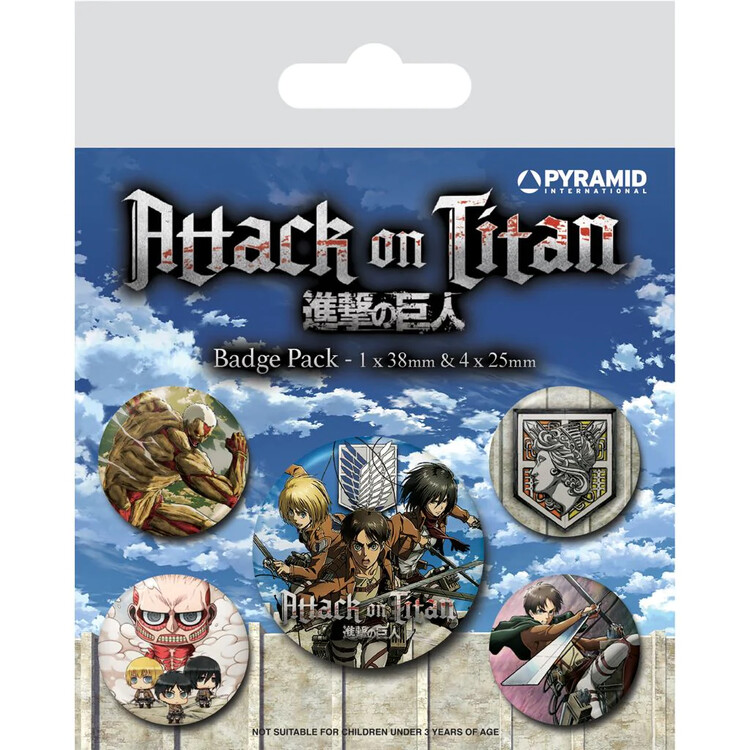Σετ κονκάρδες Attack on Titan: Season 3 - The Other Side Of The Wall