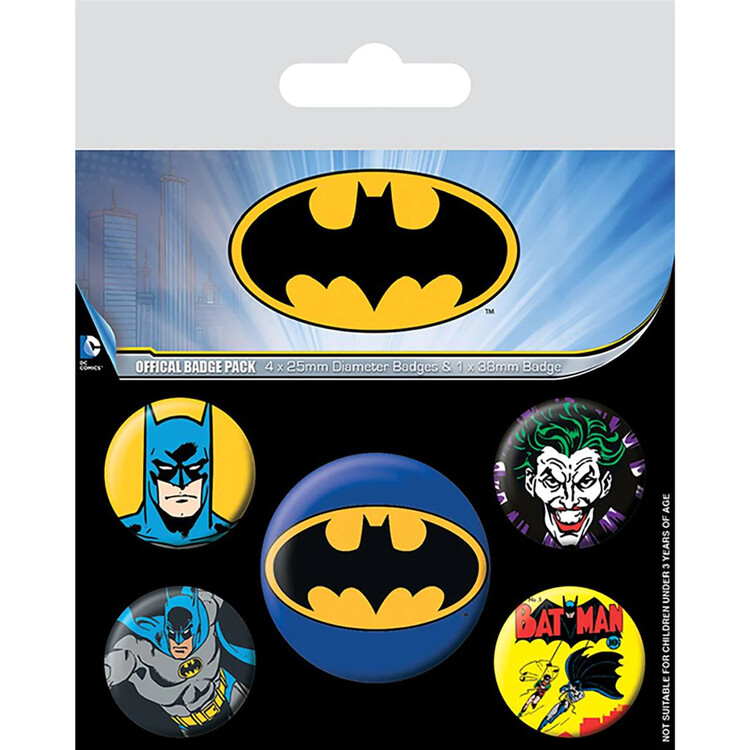 Set bedževa Batman - Icons