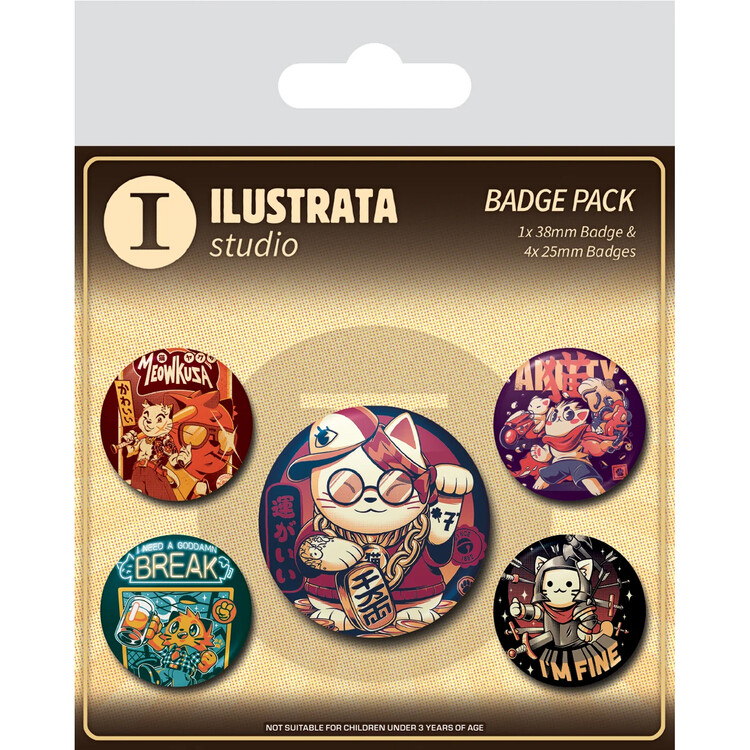 Merkkisetti Ilustrata - Cool Cat