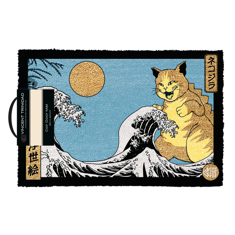 Πατάκι πόρτας Vincent Trinidad - Catzilla Ukiyo-E