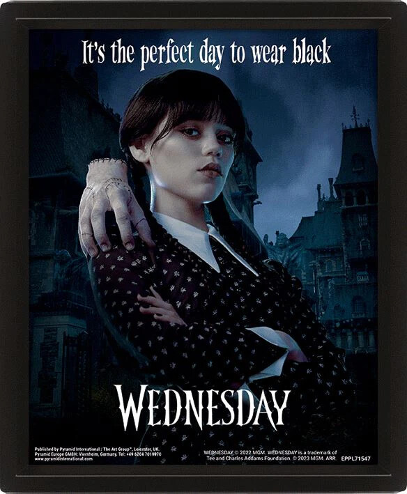 Framed 3D poster Wednesday - Perfect Day