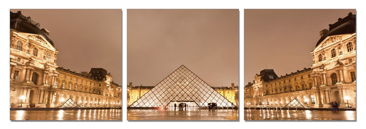 Paris - Le Louvre Mounted Art Print