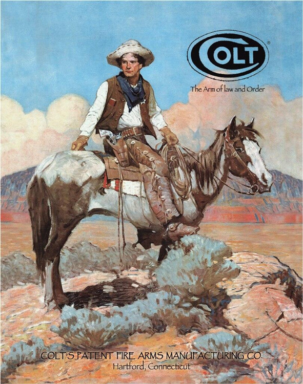 Μεταλλική πινακίδα COLT - The Arm of law and Order