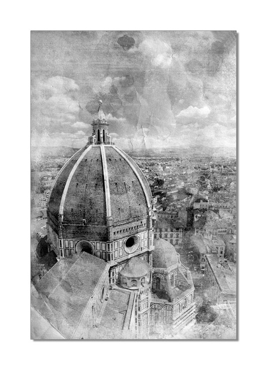 Τοποθετημένη εκτύπωση έργου τέχνης Florence - Cathedral Santa Maria del Fiore