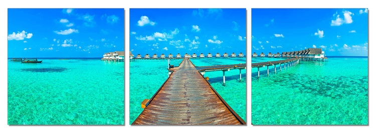 Romance - City in the Indic Ocean Mounted Art Print