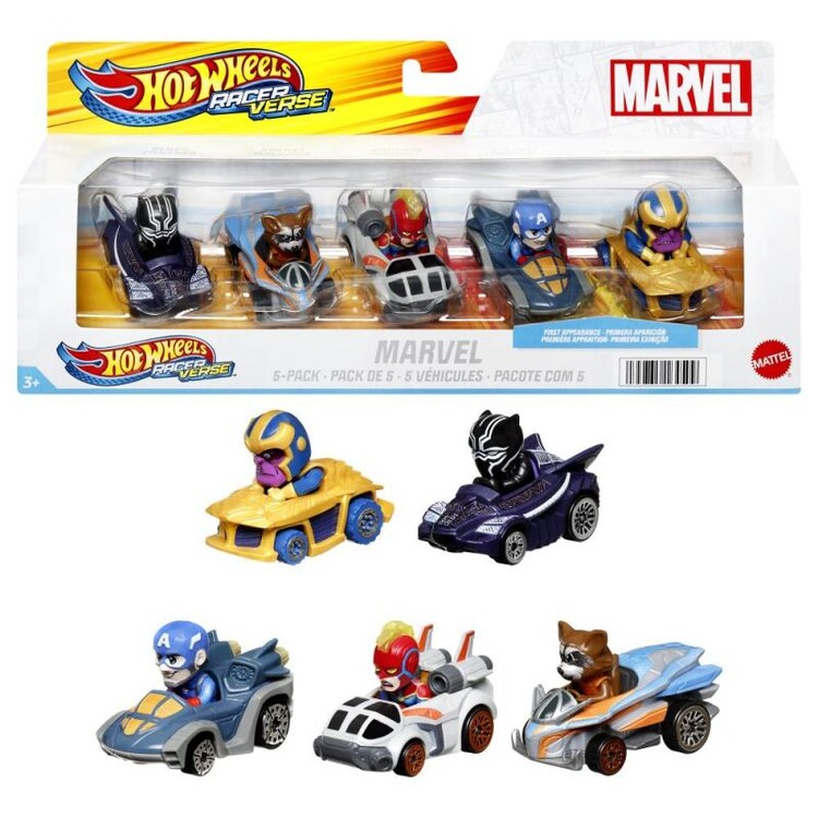 Hot Wheels - Racerverse Marvel 5pcs Car