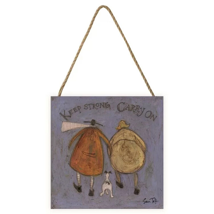Ξύλινη τέχνη Sam Toft - Keep Strong Carry On
