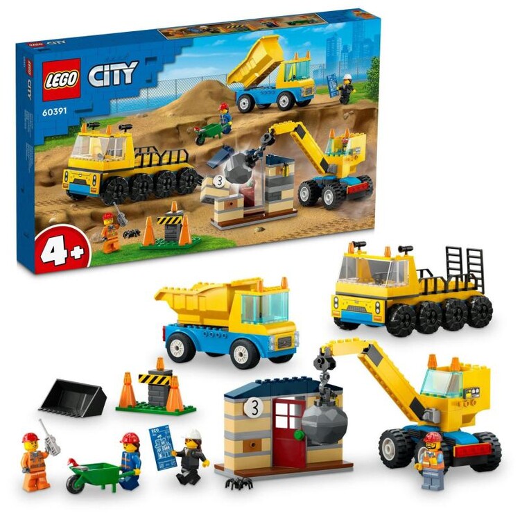 LEGO City - Construction Digger & Wrecking Ball 60391