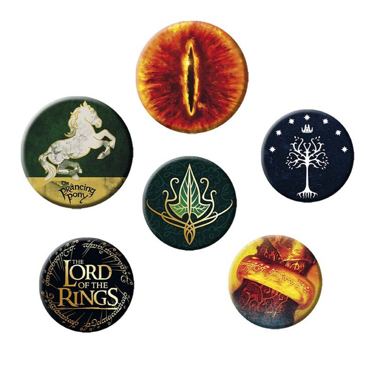 Σετ κονκάρδες Lord of the Rings - Symbols