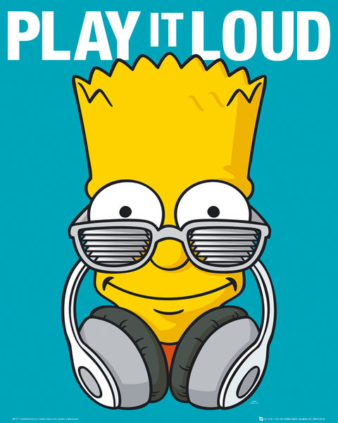 Плакат Simpsons - Play It Loud