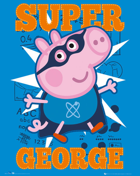 Плакат Świnka Peppa - Super George