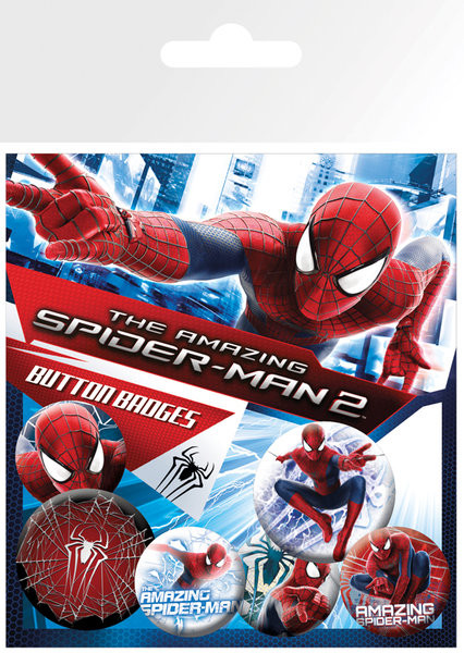 Conjunto de crachás THE AMAZING SPIDERMAN 2
