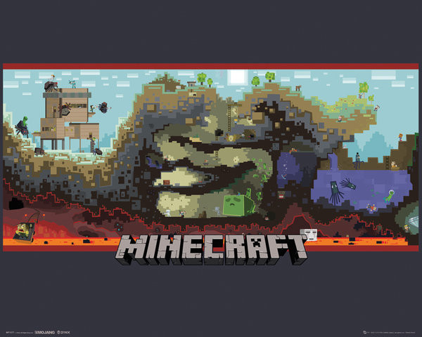 Плакат Minecraft - Underground