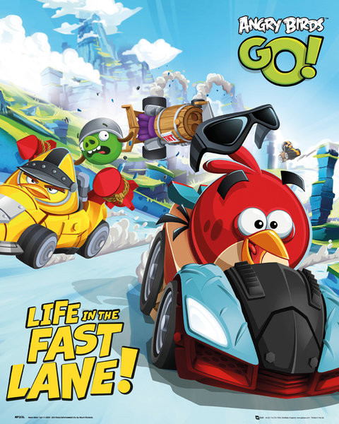 Плакат Angry birds: Go! - race