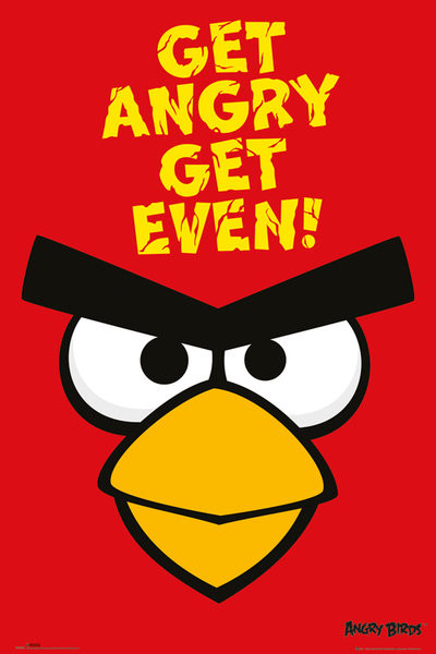 Плакат Angry birds - Get Angry Get Even