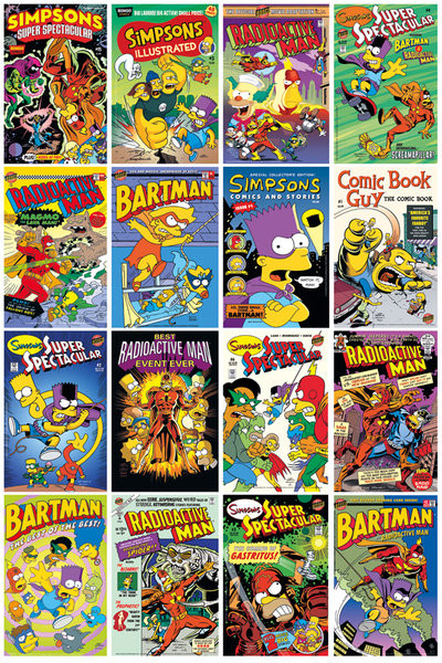 Плакат SIMPSONS - Comic Covers